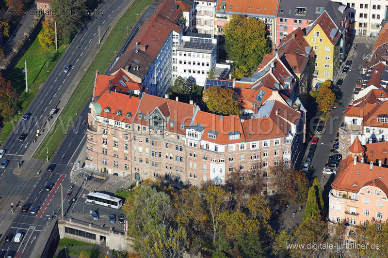 Luftaufnahme Prinzregentenufer in Nürnberg | Mittelfranken, Bayern