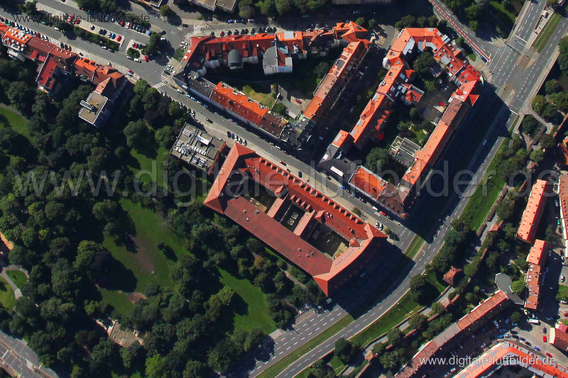 Luftaufnahme Prinzregentenufer in Nürnberg | Mittelfranken, Bayern