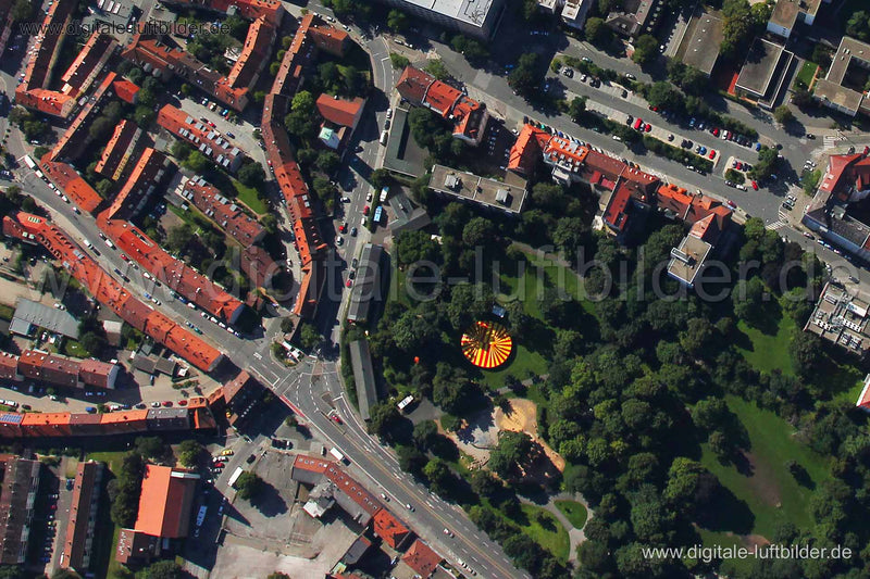 Luftaufnahme Prinzregentenufer in Nürnberg | Mittelfranken, Bayern