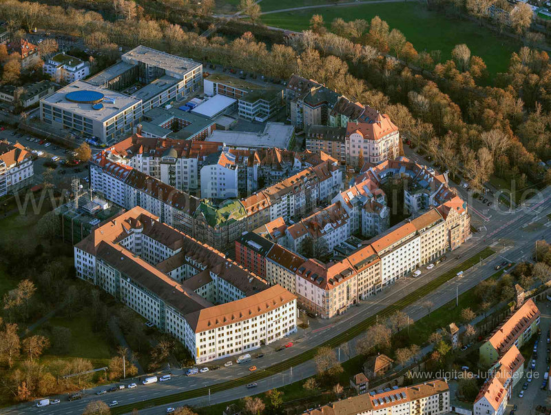 Luftaufnahme Prinzregentenufer in Nürnberg | Mittelfranken, Bayern