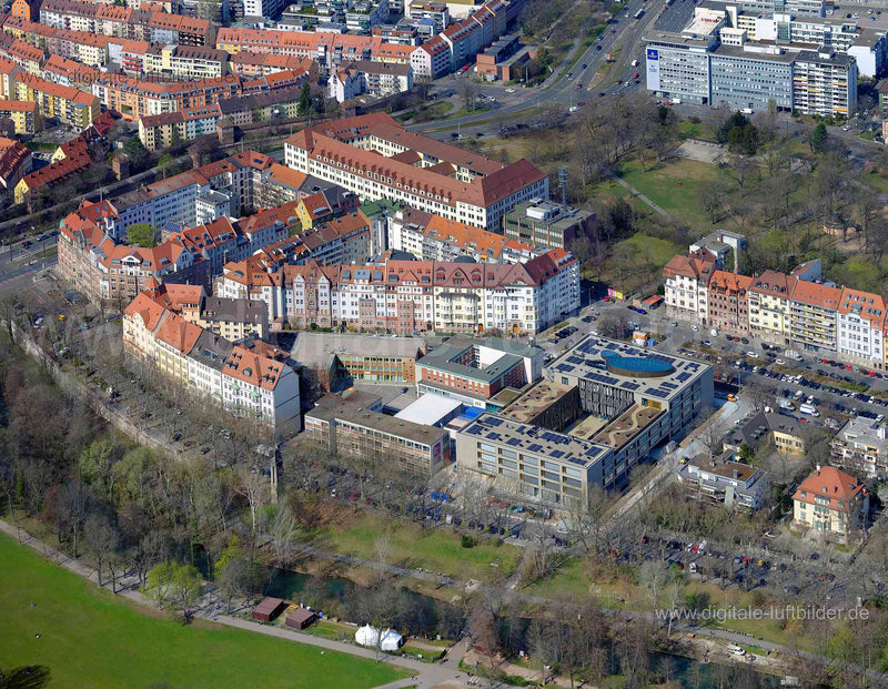 Luftaufnahme Maria-Ward-Schule in Nürnberg | Mittelfranken, Bayern