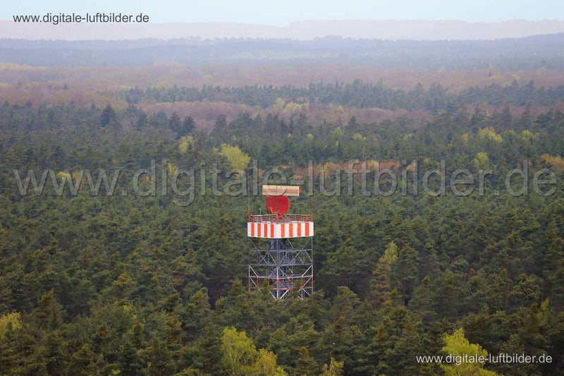 Luftaufnahme Radar am Flughafen in Nürnberg | Mittelfranken, Bayern