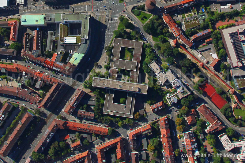 Luftaufnahme Rahtenauplatz in Nürnberg | Mittelfranken, Bayern