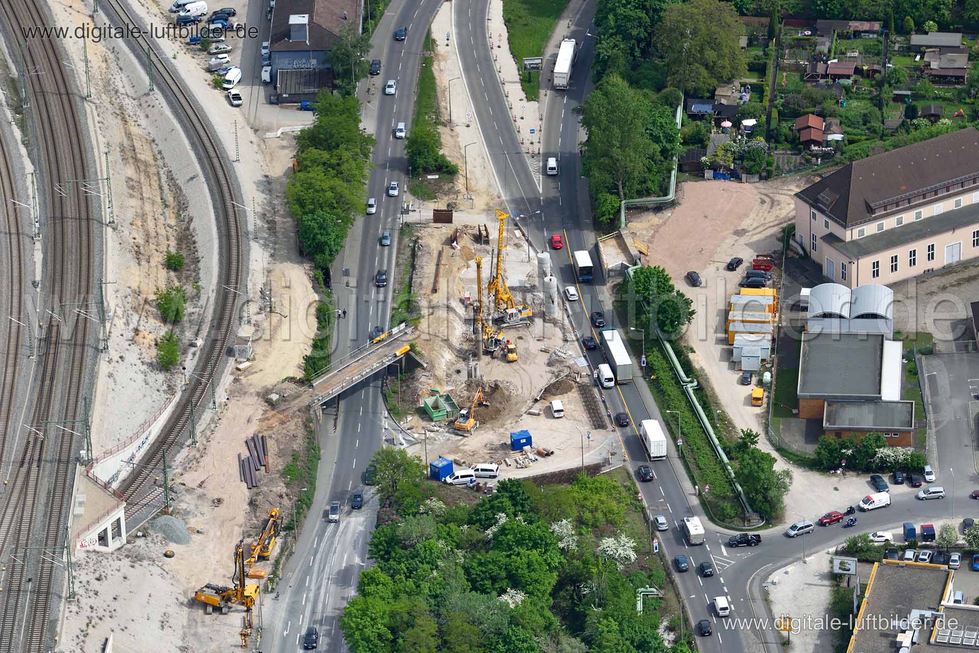 Luftaufnahme Rampen in Nürnberg | Mittelfranken, Bayern