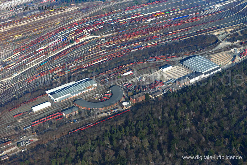Luftaufnahme Rangierbahnhof in Nürnberg | Mittelfranken, Bayern