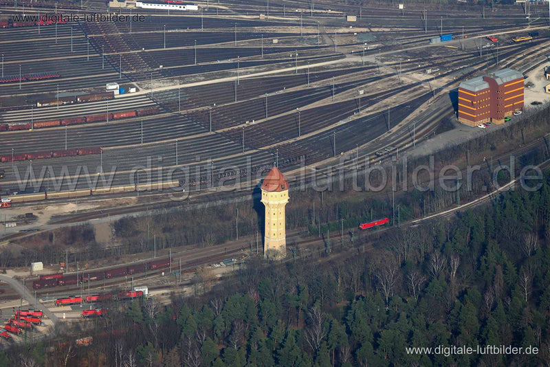 Luftaufnahme Rangierbahnhof in Nürnberg | Mittelfranken, Bayern