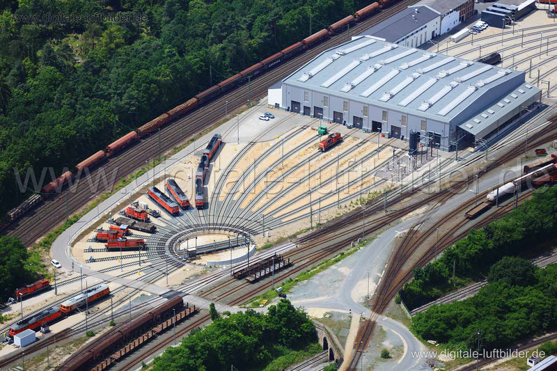 Luftaufnahme Rangierbahnhof in Nürnberg | Mittelfranken, Bayern