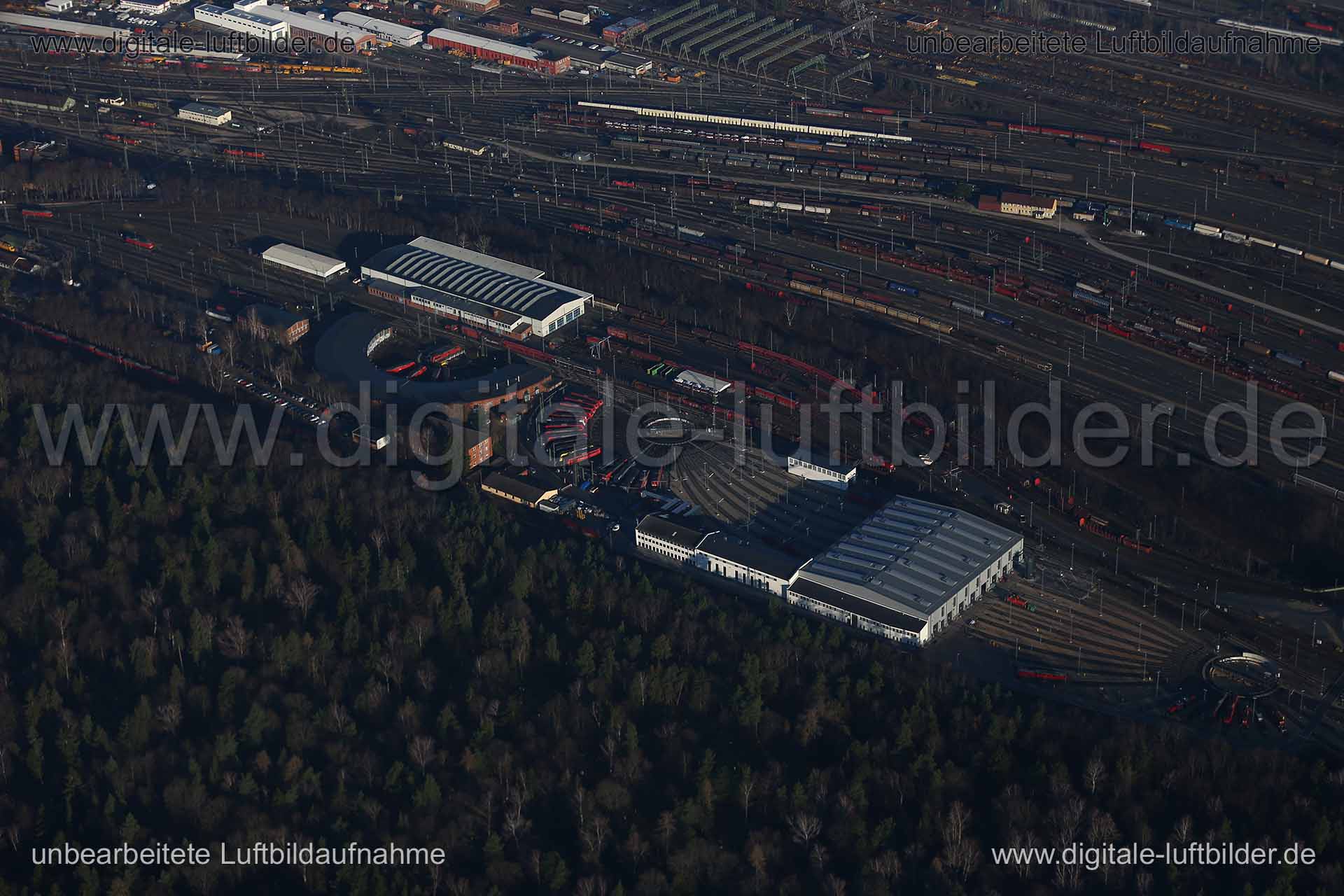Luftaufnahme Rangierbahnhof in Nürnberg | Mittelfranken, Bayern