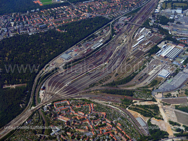 Luftaufnahme Rangierbahnhof in Nürnberg | Mittelfranken, Bayern