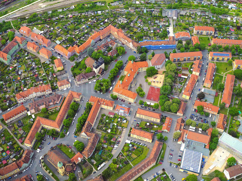 Luftaufnahme Rangierbahnhofsiedlung in Nürnberg | Mittelfranken, Bayern