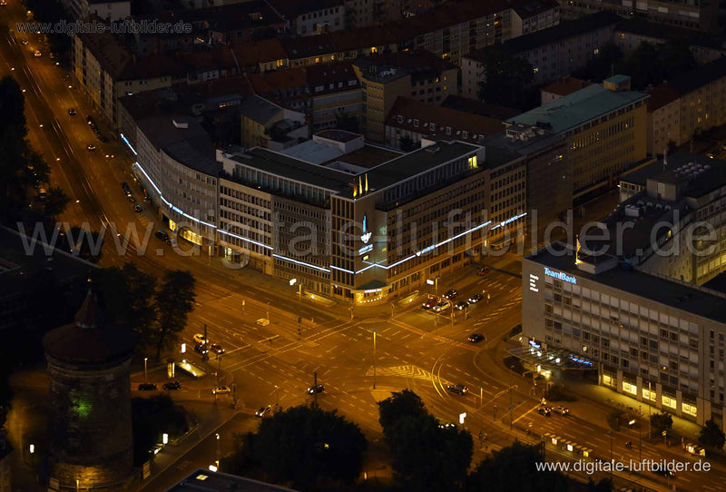 Luftaufnahme Rathenauplatz in Nürnberg | Mittelfranken, Bayern