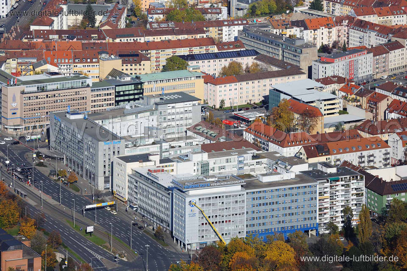 Luftaufnahme Rathenauplatz in Nürnberg | Mittelfranken, Bayern