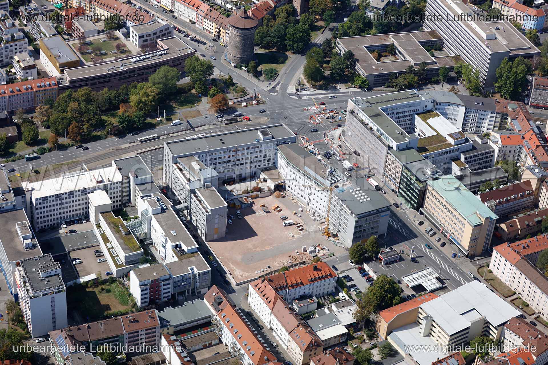 Luftaufnahme Rathenauplatz in Nürnberg | Mittelfranken, Bayern