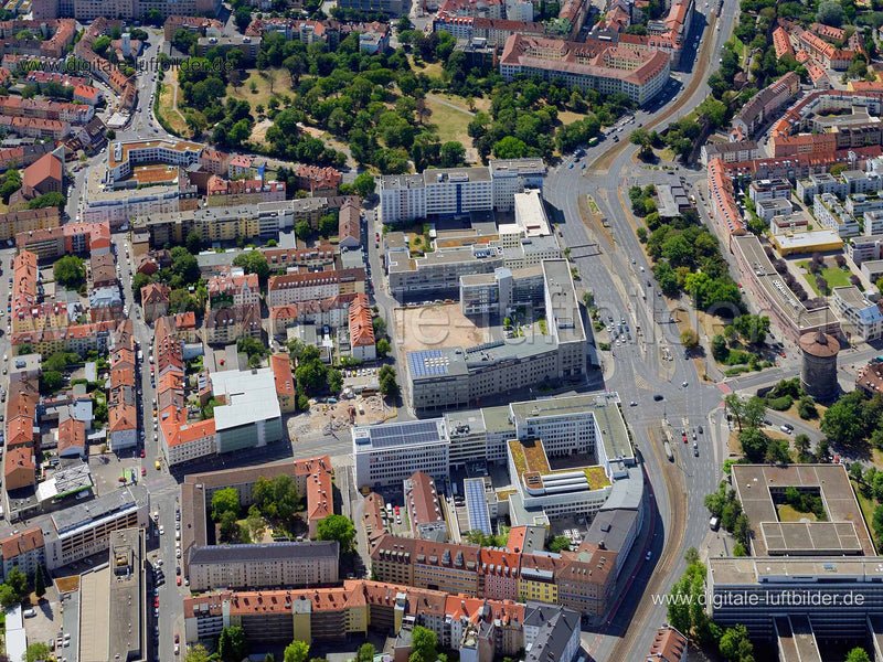 Luftaufnahme Rathenauplatz in Nürnberg | Mittelfranken, Bayern