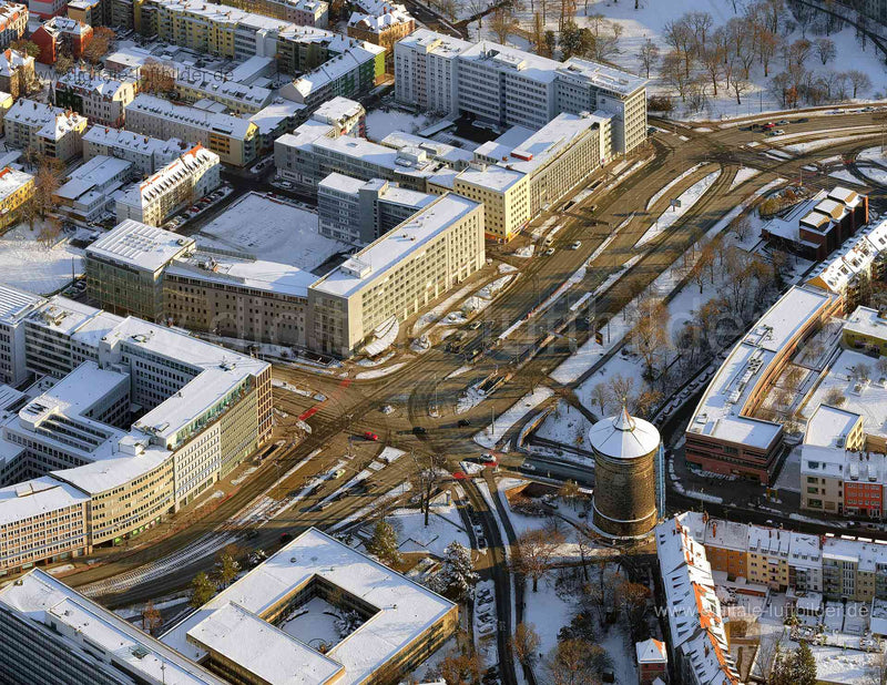Luftaufnahme Rathenauplatz in Nürnberg | Mittelfranken, Bayern