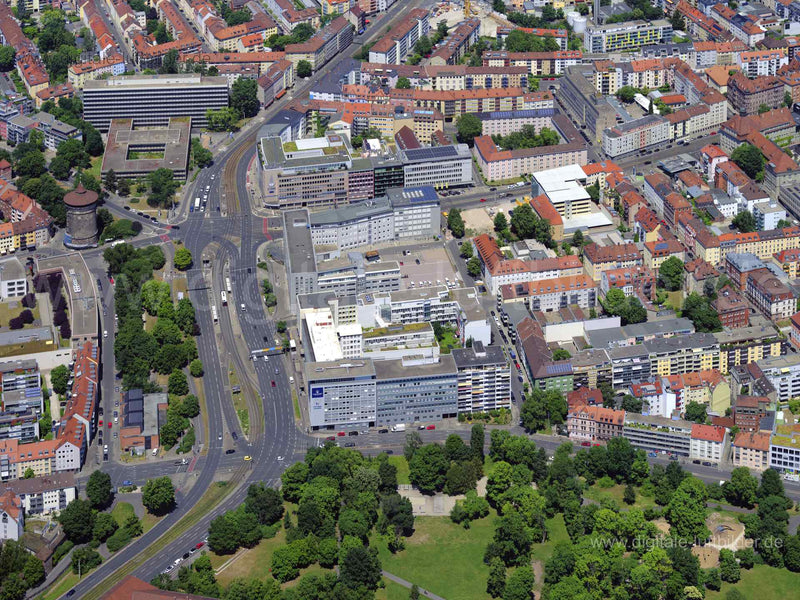 Luftaufnahme Rathenauplatz in Nürnberg | Mittelfranken, Bayern