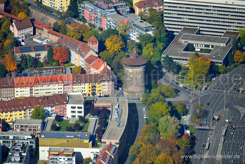 Luftaufnahme Rathenauplatz in Nürnberg | Mittelfranken, Bayern