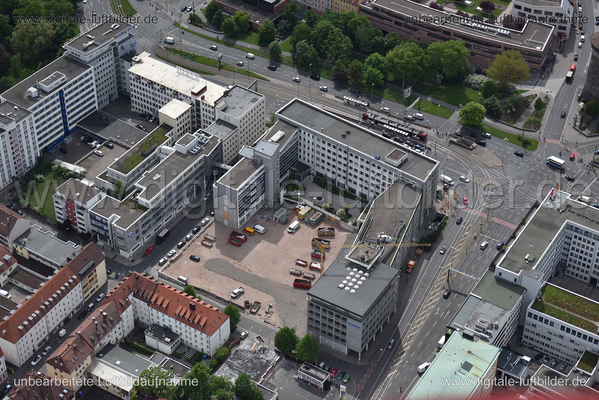 Luftaufnahme Rathenauplatz in Nürnberg | Mittelfranken, Bayern