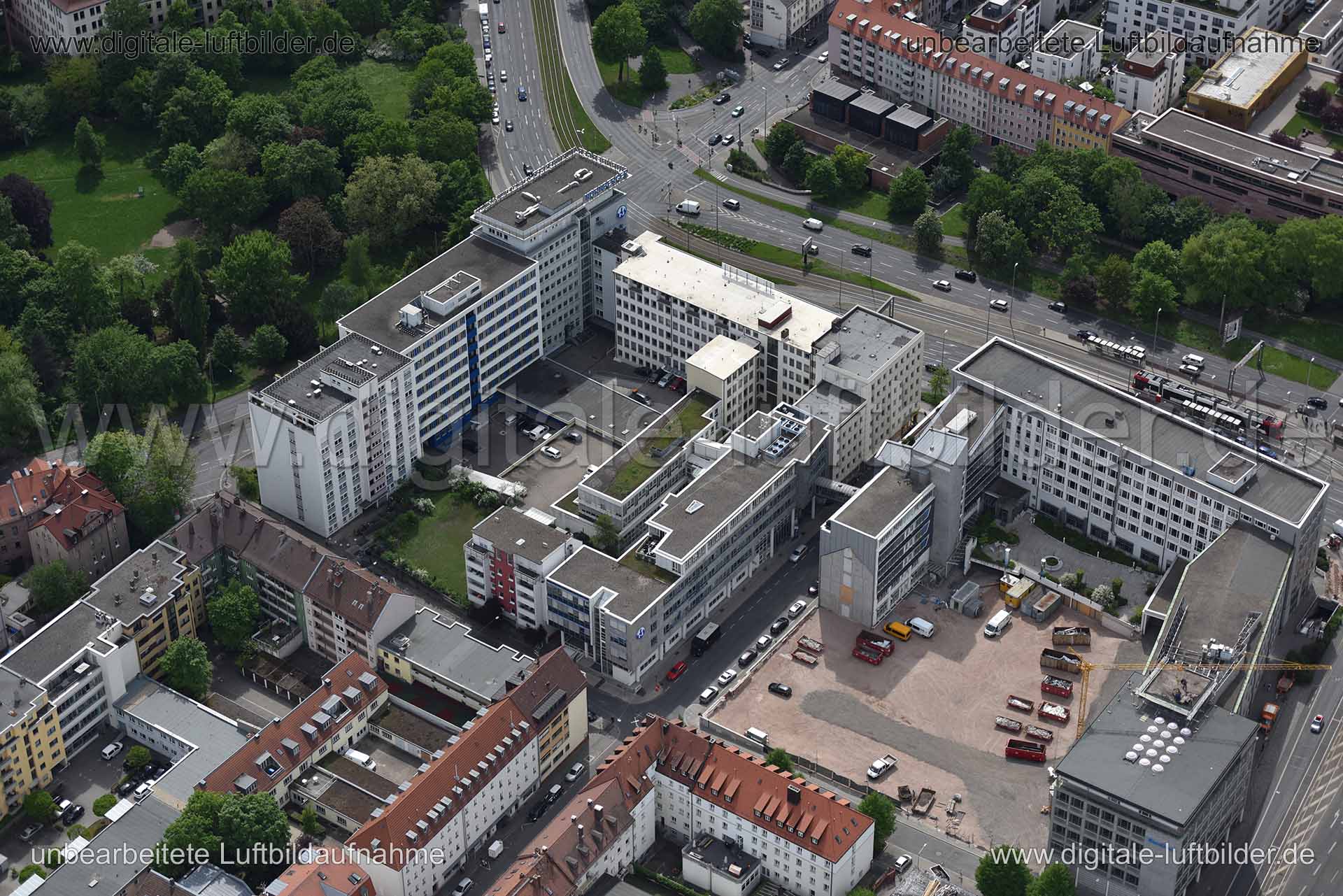 Luftaufnahme Rathenauplatz in Nürnberg | Mittelfranken, Bayern