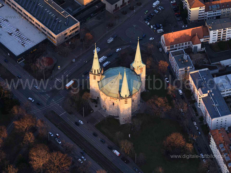 Luftaufnahme Reformations-Gedächtnis-Kirche in Nürnberg | Mittelfranken, Bayern