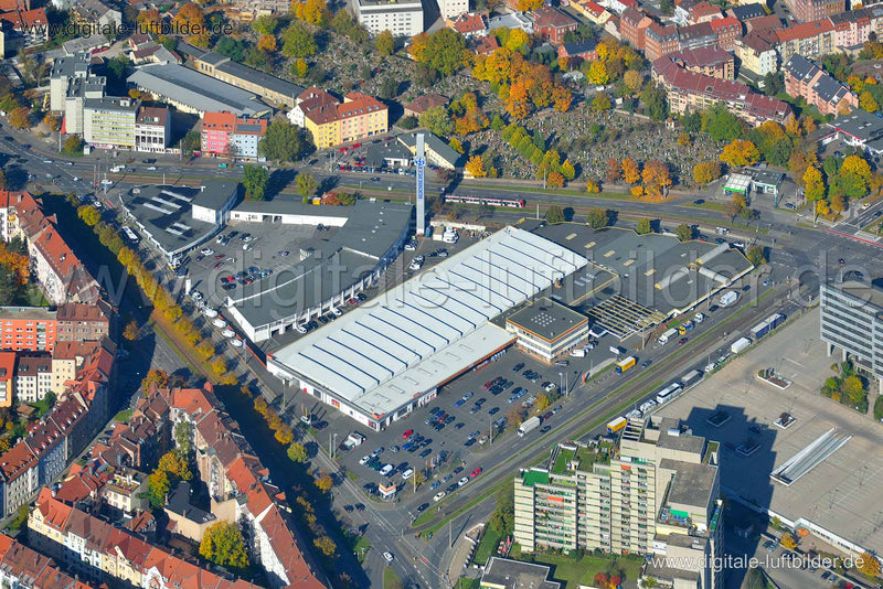 Luftaufnahme Regensburger Straße in Nürnberg | Mittelfranken, Bayern