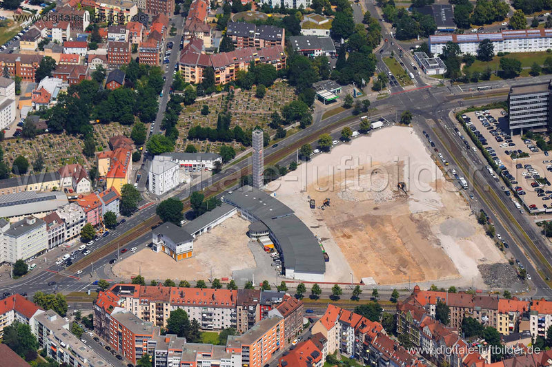 Luftaufnahme Regensburger Straße / Hainstraße in Nürnberg | Mittelfranken, Bayern