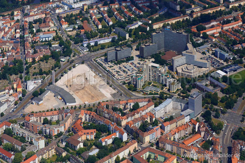 Luftaufnahme Regensburger Straße / Hainstraße in Nürnberg | Mittelfranken, Bayern
