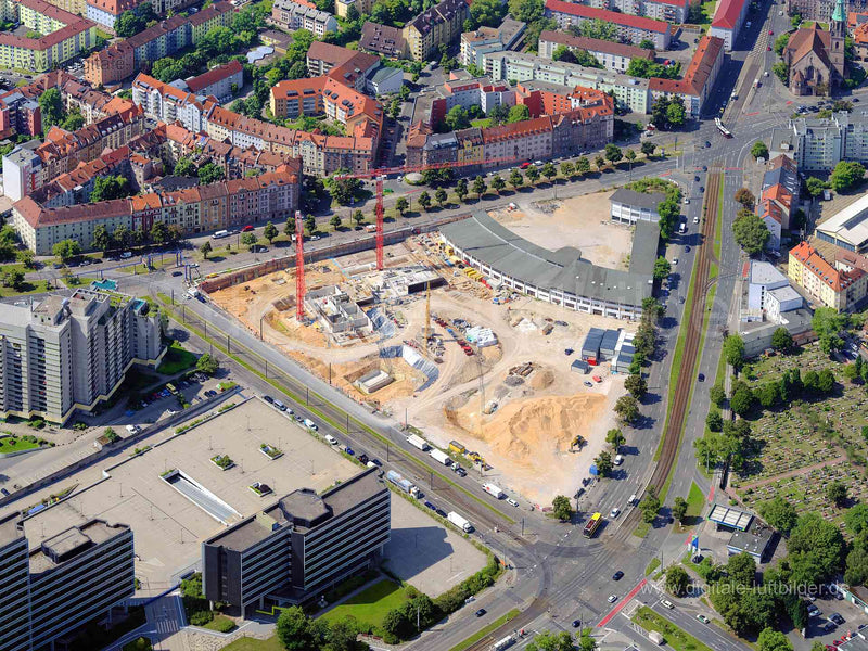 Luftaufnahme Regensburger Straße / Hainstraße in Nürnberg | Mittelfranken, Bayern