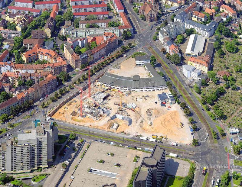 Luftaufnahme Regensburger Straße / Hainstraße in Nürnberg | Mittelfranken, Bayern