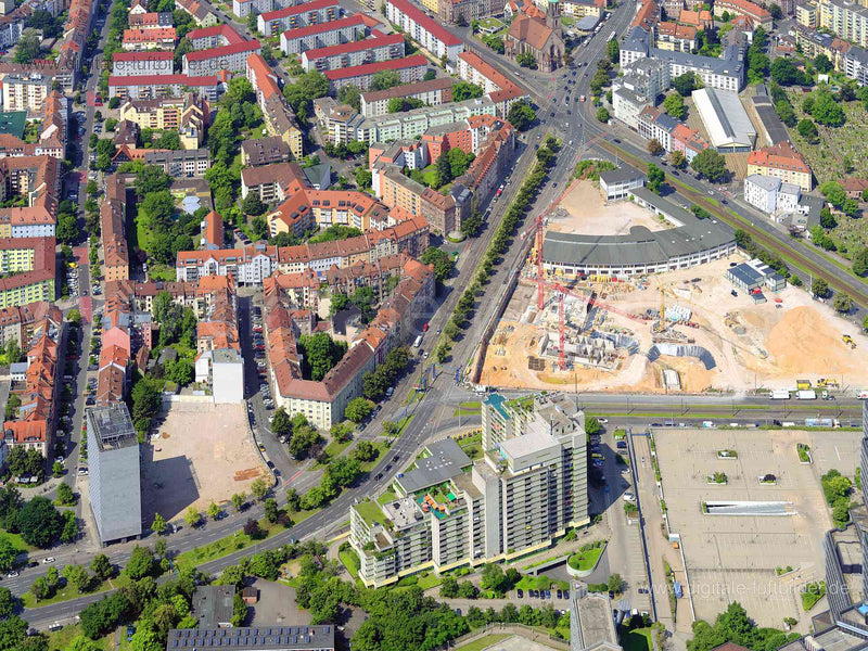 Luftaufnahme Regensburger Straße / Hainstraße in Nürnberg | Mittelfranken, Bayern