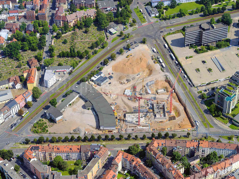 Luftaufnahme Regensburger Straße / Hainstraße in Nürnberg | Mittelfranken, Bayern