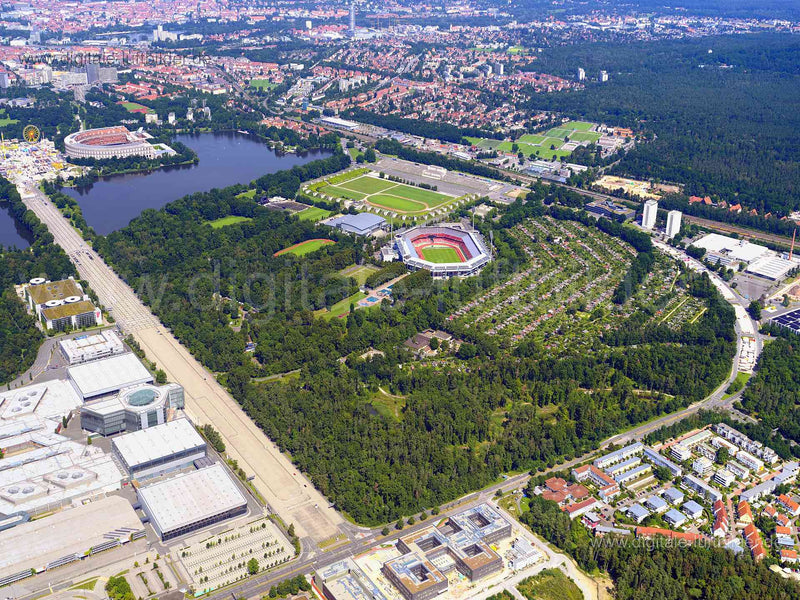 Luftaufnahme Reichsparteitagsgelände in Nürnberg | Mittelfranken, Bayern