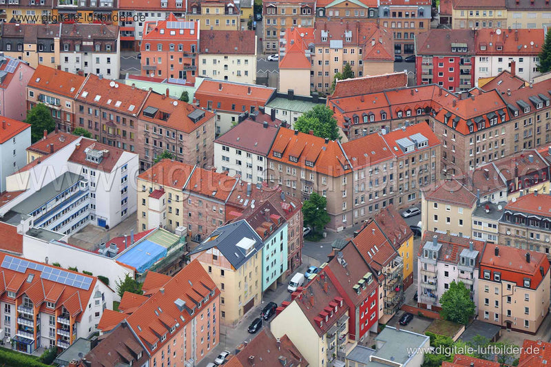 Luftaufnahme Rennweg in Nürnberg | Mittelfranken, Bayern