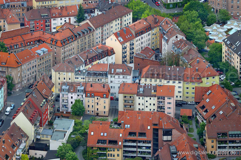 Luftaufnahme Rennweg in Nürnberg | Mittelfranken, Bayern