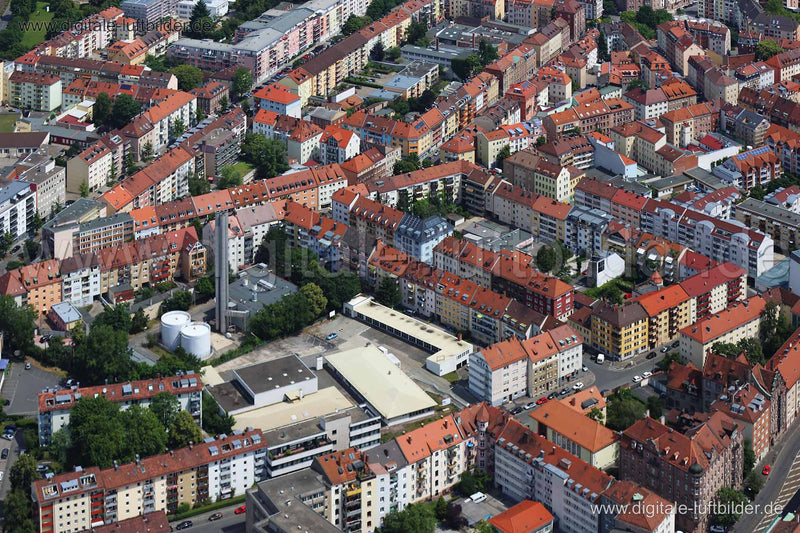 Luftaufnahme Rennweg in Nürnberg | Mittelfranken, Bayern