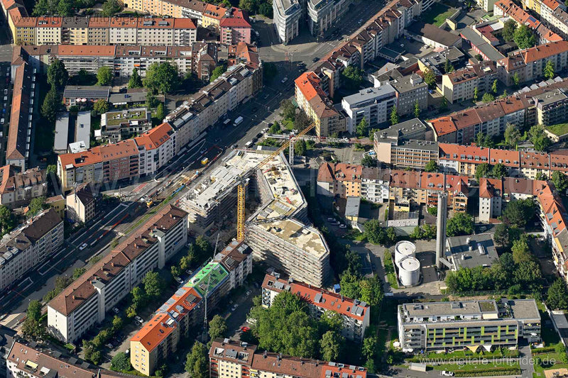 Luftaufnahme Rennweg in Nürnberg | Mittelfranken, Bayern