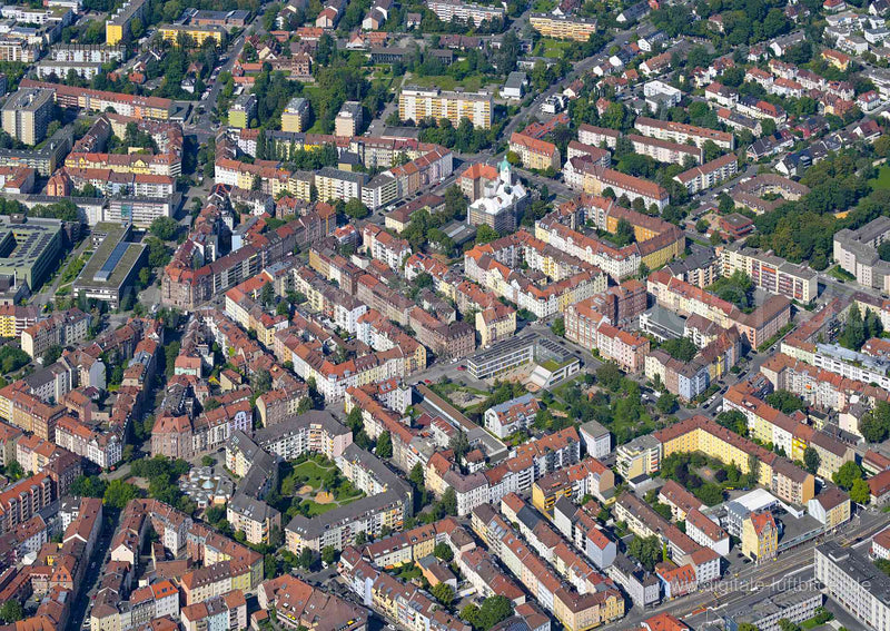 Luftaufnahme Rennweg in Nürnberg | Mittelfranken, Bayern