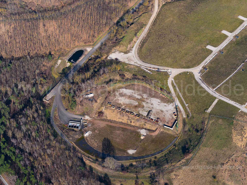 Luftaufnahme Reststoffdeponie in Nürnberg | Mittelfranken, Bayern