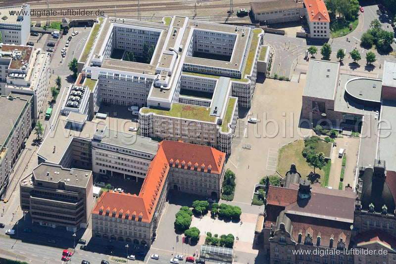 Luftaufnahme Richard-Wagner-Platz in Nürnberg | Mittelfranken, Bayern
