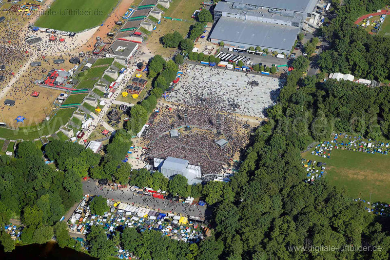 Luftaufnahme Rock im Park in Nürnberg | Mittelfranken, Bayern