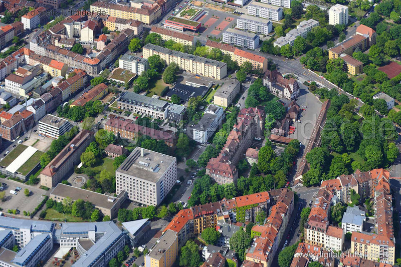 Luftaufnahme Roonstraße in Nürnberg | Mittelfranken, Bayern