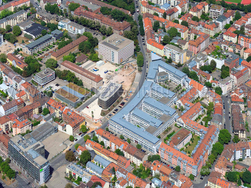 Luftaufnahme Roonstraße in Nürnberg | Mittelfranken, Bayern