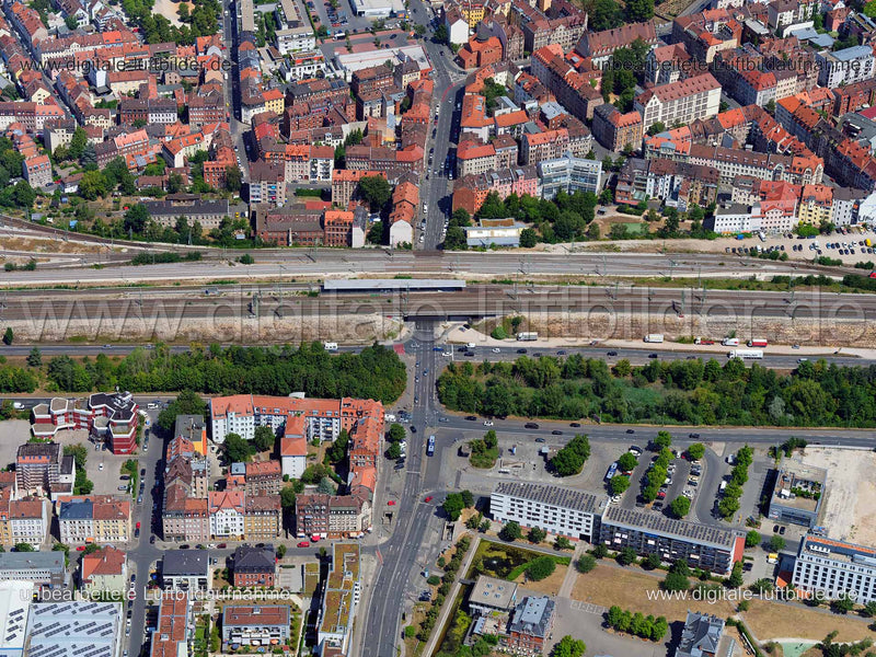 Luftaufnahme Rothenburger Straße in Nürnberg | Mittelfranken, Bayern