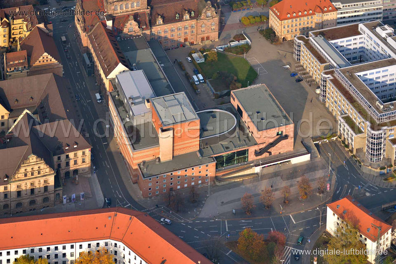 Luftaufnahme Schauspielhaus in Nürnberg | Mittelfranken, Bayern