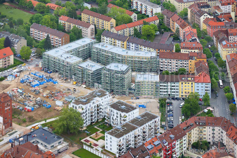 Luftaufnahme Schillerplatz in Nürnberg | Mittelfranken, Bayern