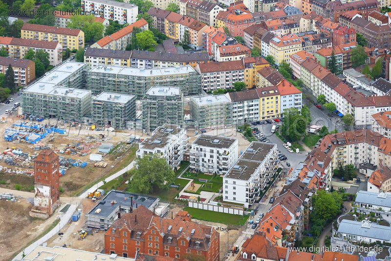 Luftaufnahme Schillerplatz in Nürnberg | Mittelfranken, Bayern