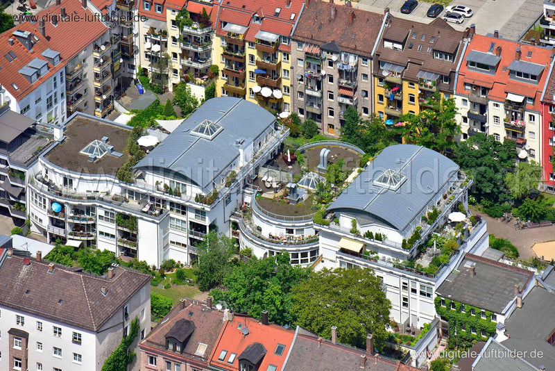 Luftaufnahme Schillerplatz in Nürnberg | Mittelfranken, Bayern