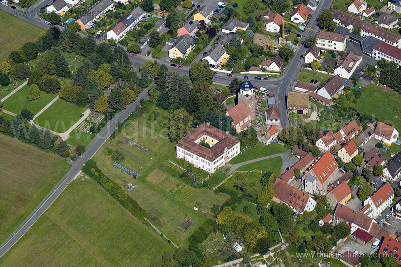 Luftaufnahme Schloß Großgründlach in Nürnberg | Mittelfranken, Bayern