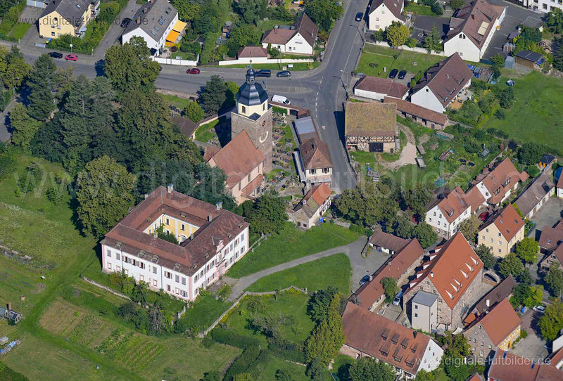 Luftaufnahme Schloß Großgründlach in Nürnberg | Mittelfranken, Bayern