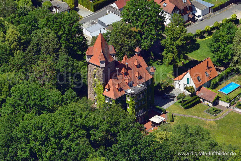 Luftaufnahme Schloss Unterbürg in Nürnberg | Mittelfranken, Bayern